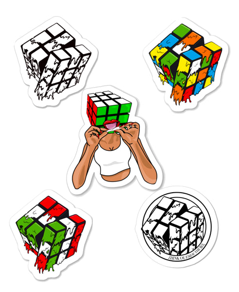 Rubix Cube Sticker Less Sticker Packs – Project Rubix