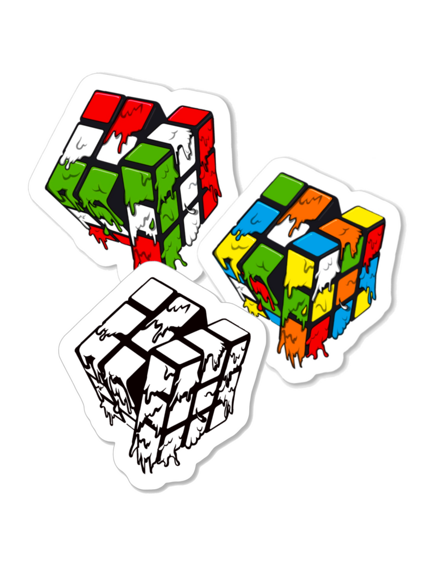Rubix Cube Sticker Less Sticker Packs – Project Rubix
